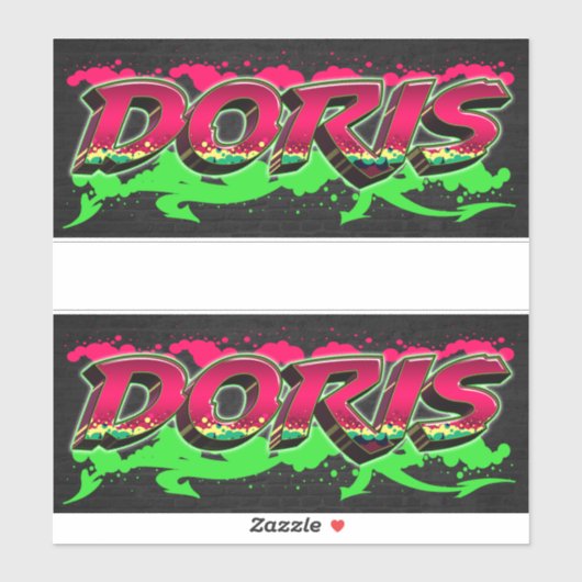Doris Vorname Name Graffiti Aufkleber Sticker (Blatt)