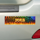Doris wirkliches Feuer und Autoaufkleber (Auf Auto)