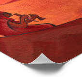 Dorje, The Daring One, 1925 von Nicholas Roerich Poster (Ecke)