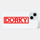 Dorky-Briefmarke Case-Mate iPhone Hülle (Rückseite (Horizontal))