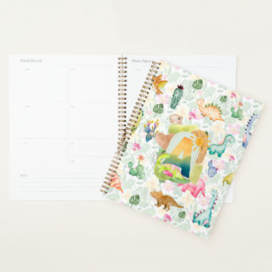 DORKY DINOSAURS BOYS SCHOOL GRANDSON GIFTS CUSTOM PLANER