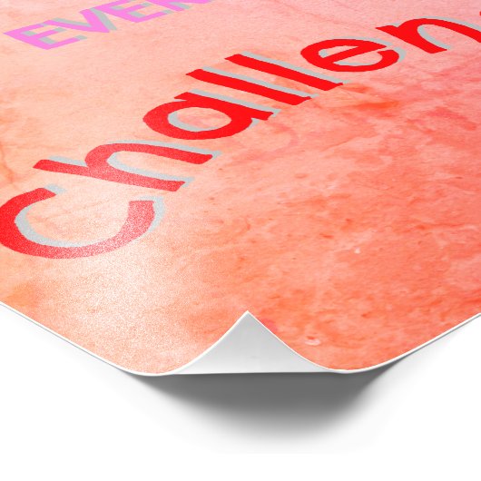 Dorm Decor Positive Vibe Zitat Custom Name Poster (Ecke)