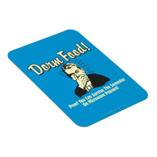 Dorm Food: Überleben Sie Microwave Popcorn Magnet (Rechte Seite)