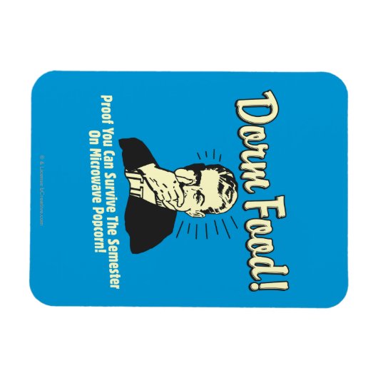 Dorm Food: Überleben Sie Microwave Popcorn Magnet (Horizontal)