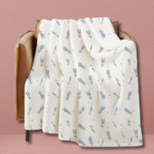 Dorm Lavender Wildblume Blumenmuster Fleecedecke