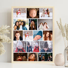 Dorm Room Wall Art Photo Collage Poster