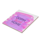 Dorm Swee Dorm Rosa lila Aquarelltext Fliese (Seite)
