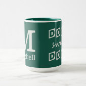 "Dorm Sweet Dorm" benutzerdefinierte Monogramm-Tas Tasse (Zentrum)