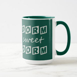 "Dorm Sweet Dorm" benutzerdefinierte Monogramm-Tas Tasse