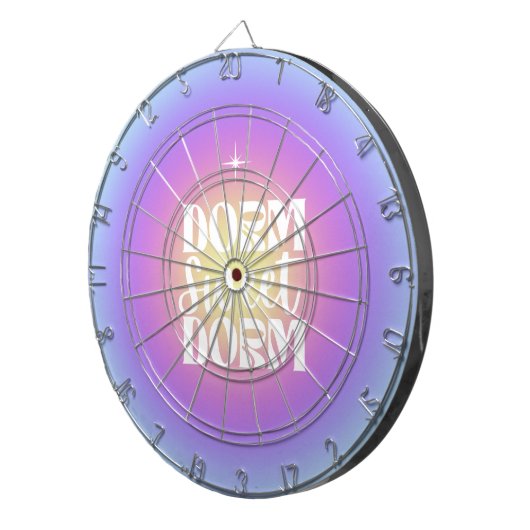 Dorm Sweet Dorm Blue & Lila Gradient Aura Dartscheibe (Vorderseite rechts)