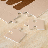 Dorm Sweet Dorm Brown Retro 70er Lettering Puzzle (Seite)