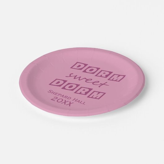 "Dorm Sweet Dorm" Custom Dorm Party Paper Teller (Schrägansicht)