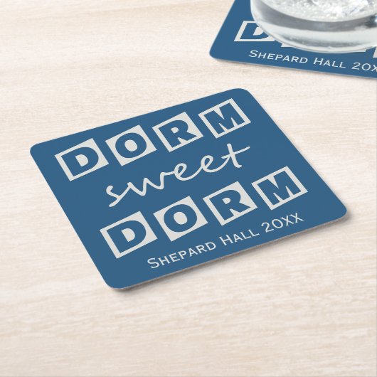 "Dorm Sweet Dorm" Custom Dorm Party Untersetzer (angewinkelt)