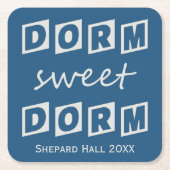 "Dorm Sweet Dorm" Custom Dorm Party Untersetzer (Vorderseite)
