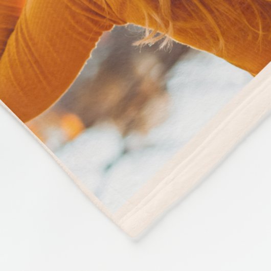 Dorm Sweet Dorm Foto Collage Room Number Orange Fleecedecke (Ecke)