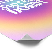 Dorm Sweet Dorm Fuchsia & Aqua Gradient Aura Poster (Ecke)