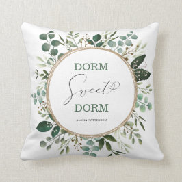 Dorm Sweet Dorm Modern Botanische Uni Kissen