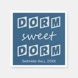 "Dorm Sweet Dorm"-Party-Papierservietten Serviette