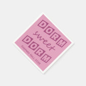 "Dorm Sweet Dorm"-Party-Papierservietten Serviette (Ecke)
