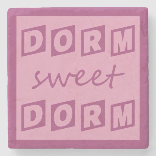 "Dorm Sweet Dorm" Untersetzer (Vorderseite)