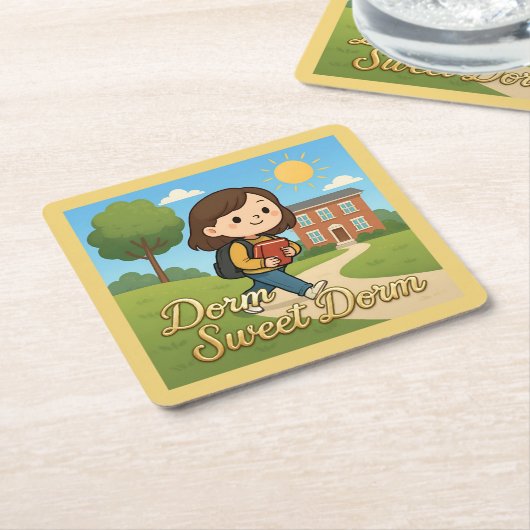 Dorm Sweet Dorm Untersetzer Set (angewinkelt)