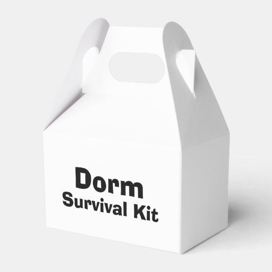 "Dorm" - Überlebenskits Geschenkschachtel (Vorderseite)