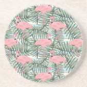 Dorm Untersetzer mit rosa Flamingos Niedliche Palm (Vorne)