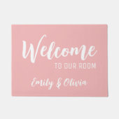 Dorm Zimmertür mit Namen(en) Fußmatte (Vorderseite)