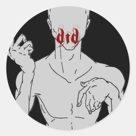 Dormir, Demenzsticker Runder Aufkleber (Vorderseite)
