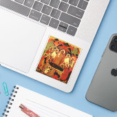 Dormition der Mutter Gottes orthodoxe Ikone Aufkleber (Laptop mit iPhone)