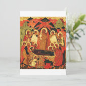 Dormition der Mutter Gottes orthodoxe Ikone Einladung (Stehend Vorderseite)