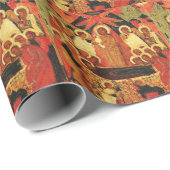 Dormition der Mutter Gottes orthodoxe Ikone Geschenkpapier (Rolleneckpunkt)