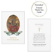 Dormition der Theotokos-Orthodoxen Beerdigung Dankeskarte