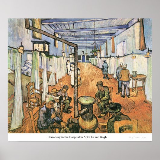 Dormitory im Krankenhaus in Arles von van Gogh Poster (Vorne)