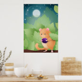 Dormouse Dinner - Plakatdrucke Poster (Küche)
