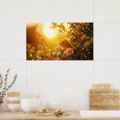 Dormouse in Surrey Hedge Sunrise Poster (Küche)