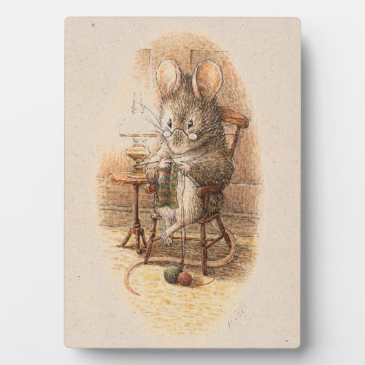 Dormouse Knitting Anniversary Party Fotoplatte (Vorderseite)