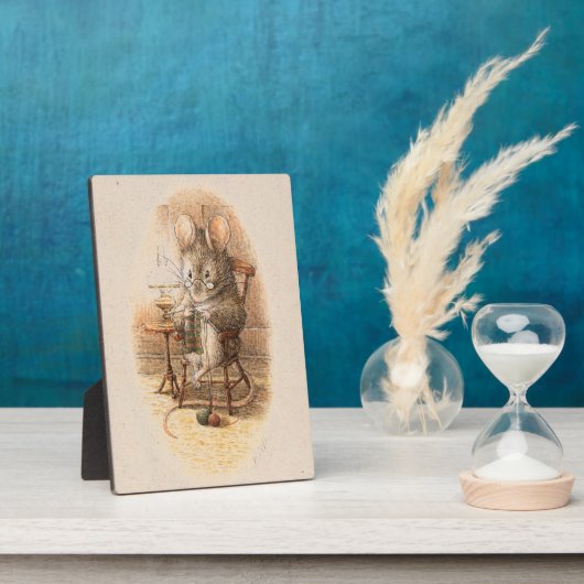 Dormouse Knitting Anniversary Party Fotoplatte (Seite)