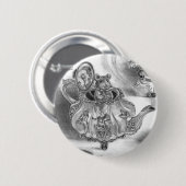 Dormouse-Knopf-Alice im Wunderland-Knopf Button (Vorne & Hinten)