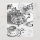 Dormouse Postcard Alice in Wonderland Postcard Postkarte (Vorderseite)