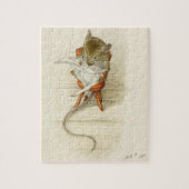 Dormouse Reading the Newspaper Puzzle (Vertikal)
