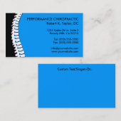 Dorn-Ausschnitt-Chiropraktik-Visitenkarten Visitenkarte (Vorne/Hinten)