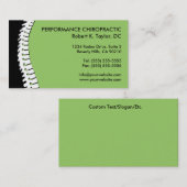 Dorn-Ausschnitt-Chiropraktik-Visitenkarten Visitenkarte (Vorne/Hinten)