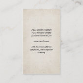 Dorn-Visitenkarte Visitenkarte (Rückseite)