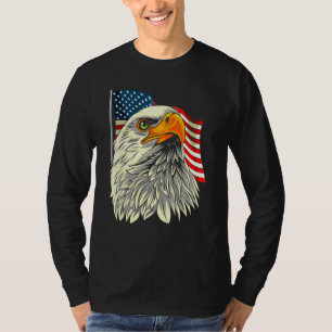 Dornadenkopf mit US Flagge-Flag-Amer T-Shirt