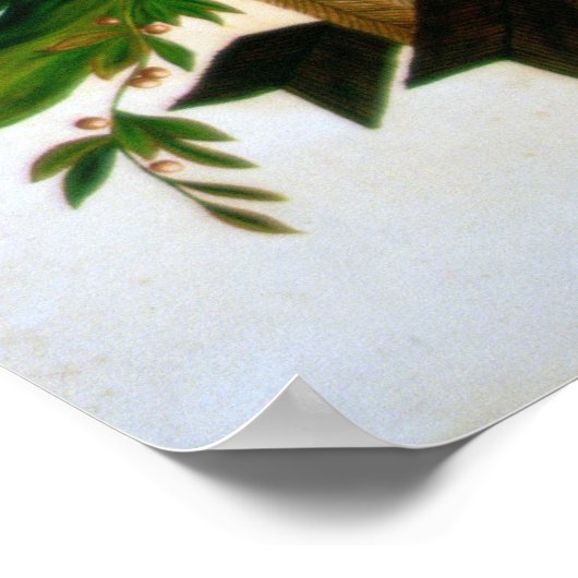 Dornadler mit Flagge Poster (Ecke)