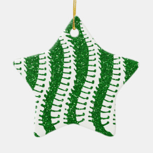 Dorne und IMITAT Glitzer {grün} haben Verzierung Keramik Ornament