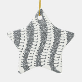 Dorne und IMITAT Glitzer-Stern-Verzierung Keramikornament