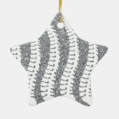Dorne und IMITAT Glitzer-Stern-Verzierung Keramikornament (Hinten)