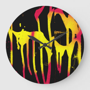 Dorne und Sporen und Bacchanal Große Wanduhr
